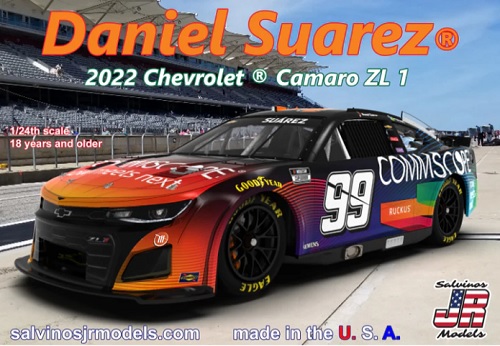 #99 Daniel Suarez 2022 Camaro Salvino's JR Models Kit Sealed