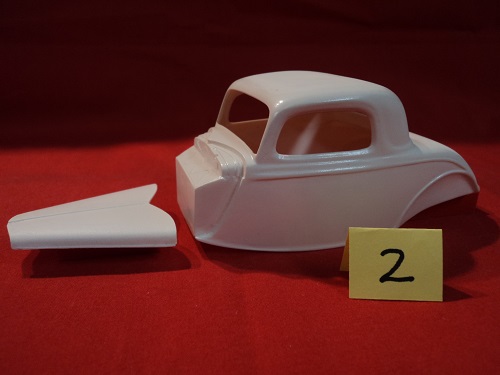 #002 Resin Body 1934 Ford 3 Window Coupe w/Hood