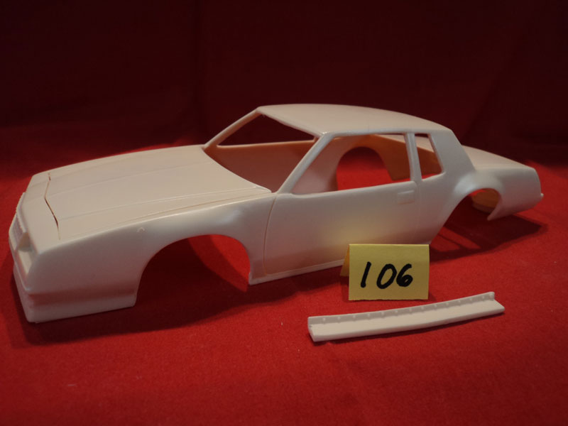 #106 Resin Body Monte Carlo Sportsman w/Stock & Cowl Hood