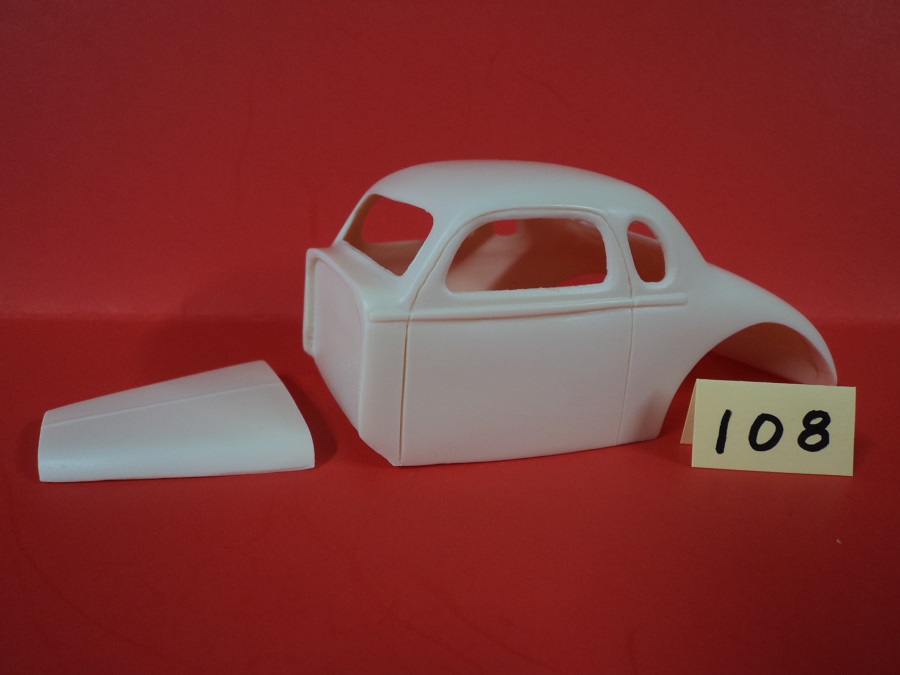 #108 Resin Body 1936 Chevy Modified Stock Body Coupe w/Hood