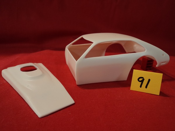 #091 Resin Body Pinto Flat Side Pavement Modified w/Hood