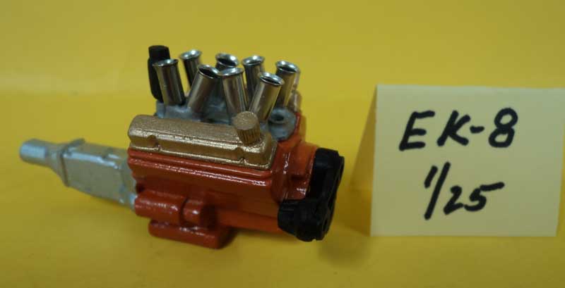EK #8 Resin 1/25th Chevy Small Block w/Canted Tube Hilborn Injectors