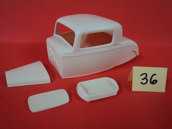 #036 Resin Body 1932 Ford 3 Window Coupe w/Hood