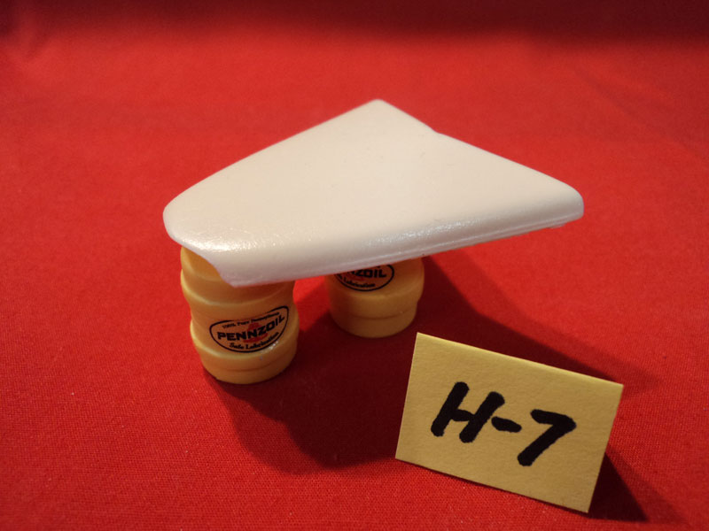#H 7 Resin Parts '37 Chevy Stock Modified Hood