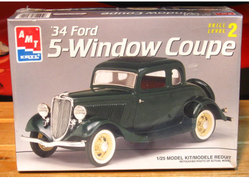 AMT '34 Ford 5 Window Coupe Kit Sealed