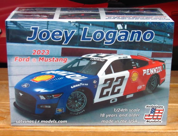 #22 Penske Throwback Joey Logano 2023 Mustang Salvino's JR Kit Sealed