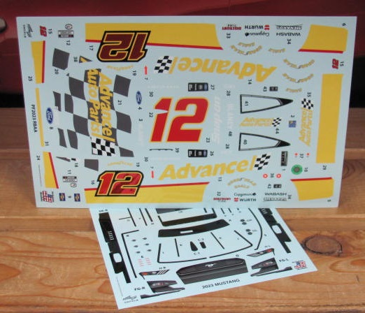 #12 Advance Auto Ryan Blaney 2023 Mustang Powerslide