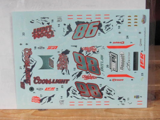 #98 Coors Light Dave Brigati Modified Wes'