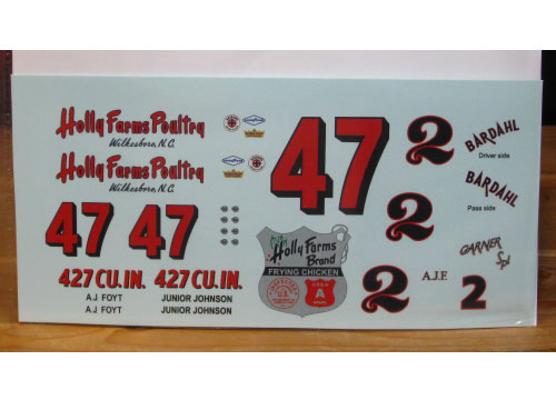 #47 Holly Farms Junior Johnson #2 AJ Foyt PPP