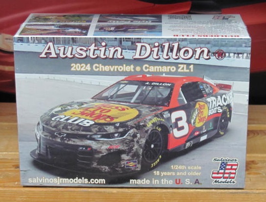 # 3 Bass Pro Austin Dillon 2024 Camaro Salvino's JR Models Kit Sealed