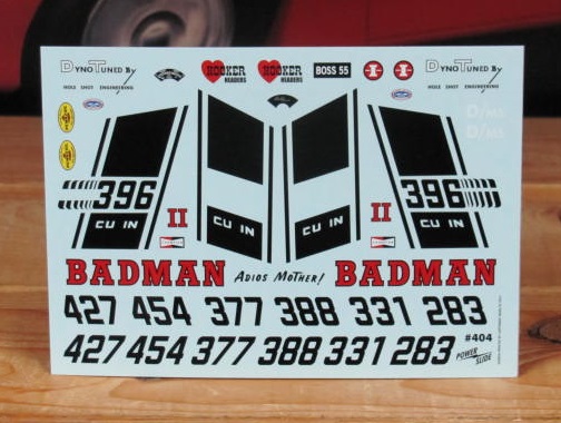 Badman Tri-Five Chevy Gasser Sheet Powerslide #404