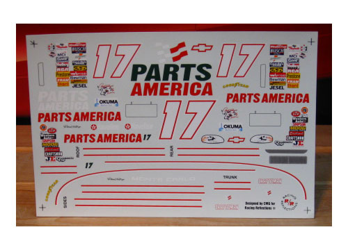 #17 Parts America "Mountain Dew Colors" 1997