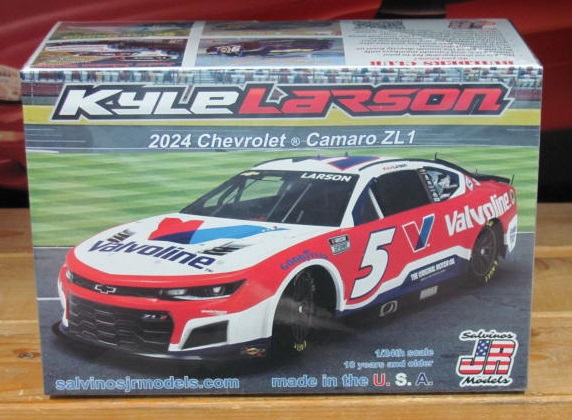 # 5 Valvoline Kyle Larson 2024 Camaro Salvino's JR Models Kit Sealed