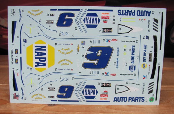 # 9 Napa White Car Chase Elliott 2024 Camaro Powerslide