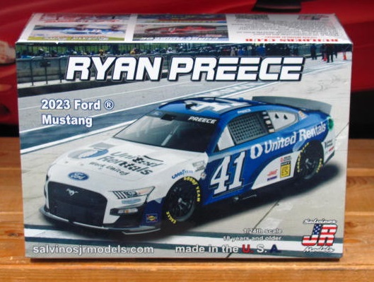 #41 Ryan Preece 2023 Ford Mustang Salvino's JR Models Kit