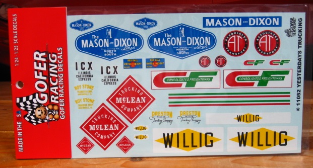 Gofer Decals #11052 Yesterdays Trucking