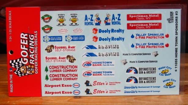 Gofer Decals #11055 Hometown Sponsors #3