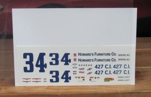 #34 Howards Furniture Wendell Scott 1965 Chevy PPP