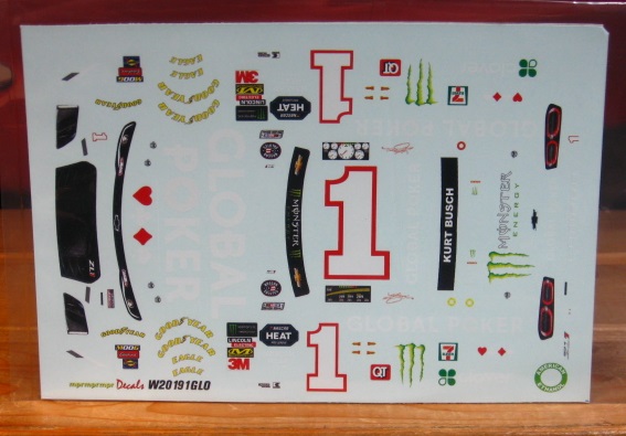 # 1 Global Poker Kurt Busch 2019 Camaro MPR