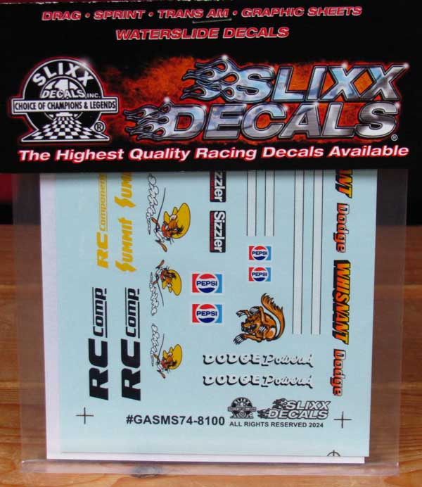 Slixx #8100 Gasser Mini Sheet 74