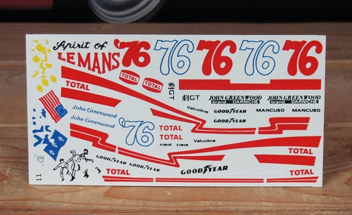 Fred Cady # 11 #76 Greenwood Spirit of Lemans 1976 Corvette