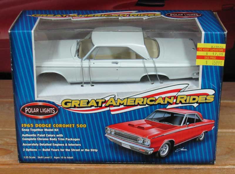 Polar Lights 1965 Dodge Coronet 500 Hardtop Kit Sealed