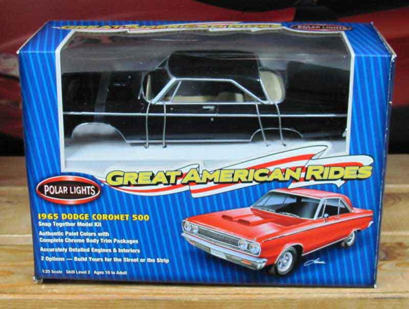 Polar Lights 1965 Dodge Coronet 500 Hardtop Black Kit Sealed
