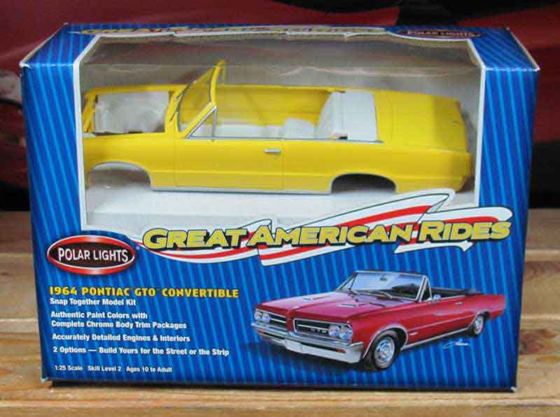 Polar Lights 1964 Pontiac GTO Convertible Yellow Kit Sealed