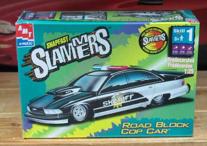 AMT Slammers Road Block Cop Car Kit Sealed