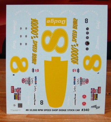 # 8 10,000 RPM Dale Earnhardt 1975 Charger Powerslide #340