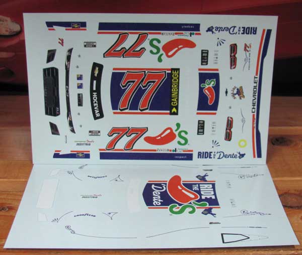 #77 Chili's Carson Hocevar 2025 Camaro MPR