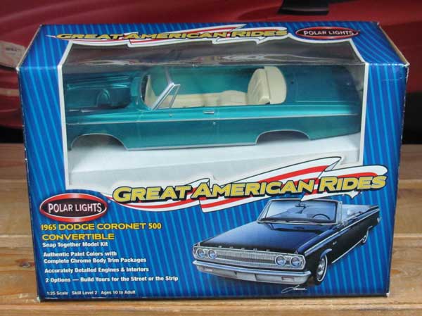 Polar Lights 1965 Dodge Coronet Convertible Teal Kit Sealed