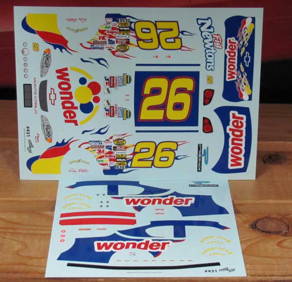 #26 Wonder Bread Monte Carlo Talladega Nights Powerslide #431