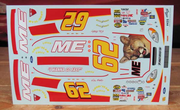 #62 ME Taurus Talladega Nights Powerslide #435