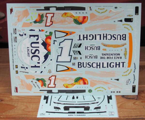 # 1 Busch Light Peach Ross Chastain 2024 Camaro JWTBM