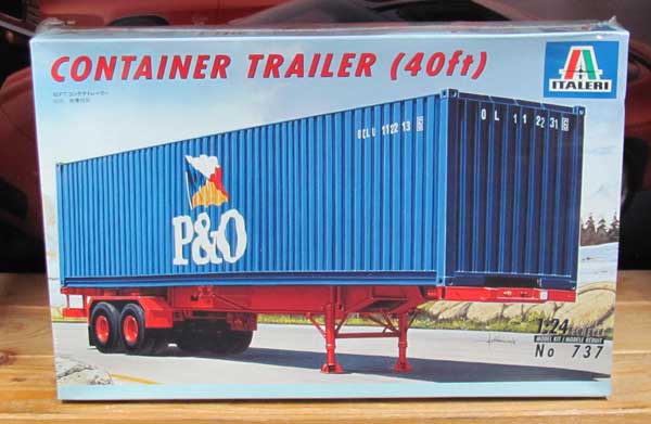 Italeri 40 ft Container Trailer Kit Sealed
