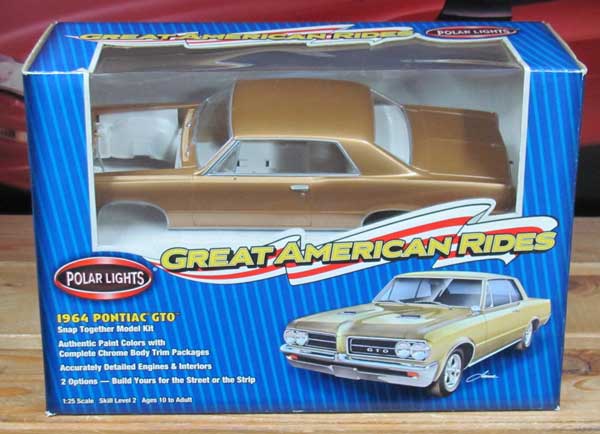 Polar Lights 1964 Pontiac GTO Hardtop Gold Pre-Painted Kit Sealed