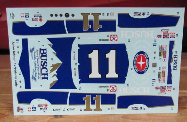 #11 Busch Cale Yarborough 1980 Monte Carlo Powerslide