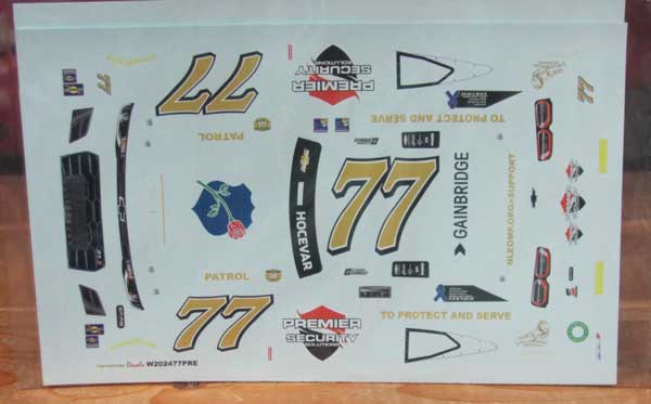 #77 Premier Security Carson Hocevar 2024 Darlington MPR