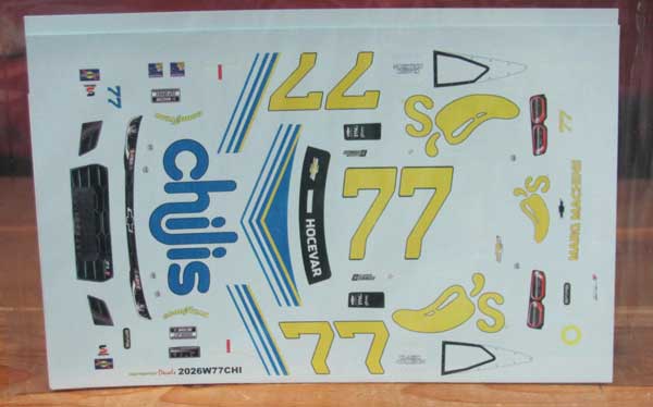 #77 Chili's Wrangler Colors Carson Hocevar 2026 Darlington MPR