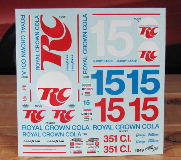 #15 RC Cola Torino Buddy Baker Follmer Riverside Powerslide #049