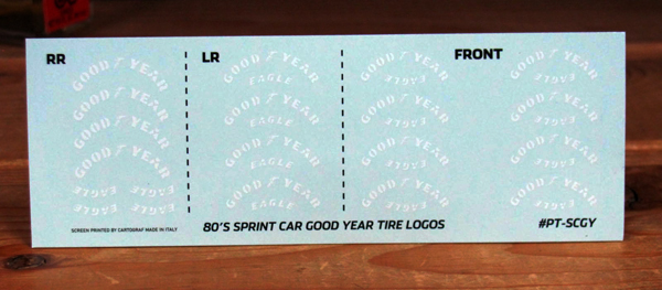 Goodyear 80s Sprint Car Tire Decals Porch Time