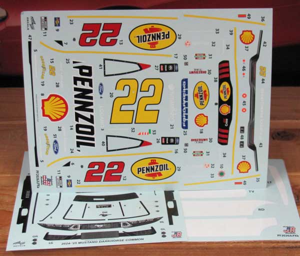 #22 Penske 60th Ann Scheme Joey Logano 2026 Ford Mustang Powerslide