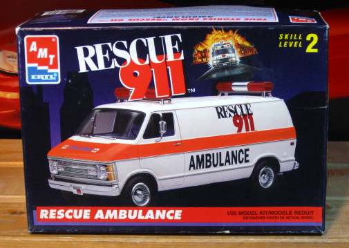AMT Rescue 911 Dodge Ambulance Van Kit Sealed