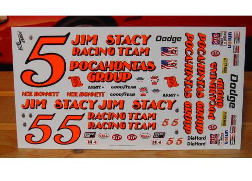 # 5 Jim Stacy Charger Neil Bonnett 1977 1/16 Scale Powerslide #164