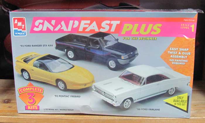 AMT SnapFast Combo Ranger Firebird Fairlane 1993 Issue Kit Sealed