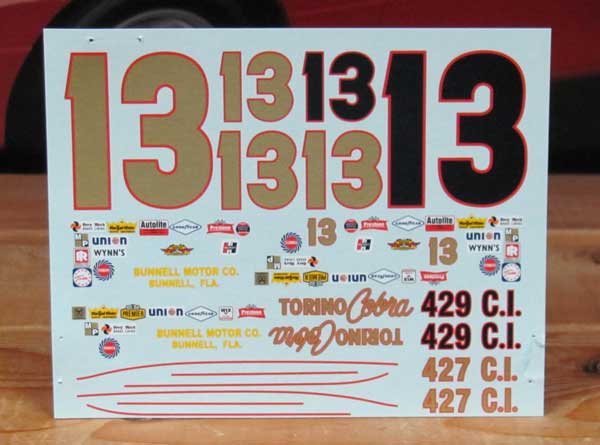 #13 Torino Cobra Curtis Turner Yesterdays