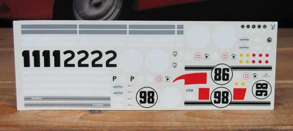 Fred Cady # 34 1966 Ford GT Mark II Lemans & Sebring