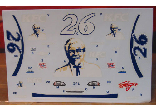 #26 KFC Rich Bickle 1997 Brickyard 400