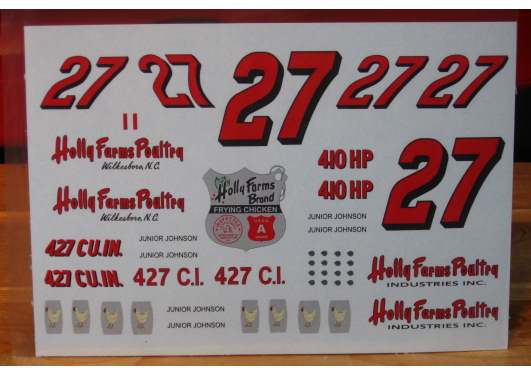 #27 Holly Farms Junior Johnson 1964-65 Ford PPP